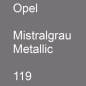 Preview: Opel, Mistralgrau Metallic, 119.